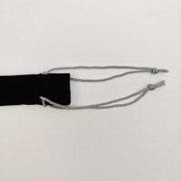 Pochette en velours noir avec cordon de serrage, sac anti-poussière personnalisé INFFY, sac de rangement pour bijoux recyclable, sac en daim avec logo argenté, sac pour vêtements en soie 10x12cm
