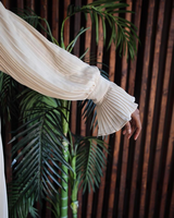 Ensemble Abaya 3 pièces froissé Kimono ouvert en mousseline de soie plissée Dubaï Turquie Caftan vêtements islamiques Abaya robes musulmanes pour femmes