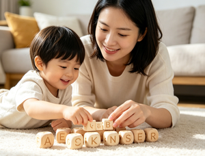Blocchi di Legno Naturali con Alfabeto e Numeri, Gioco <span class=keywords><strong>Montessori</strong></span> per l'Apprendimento dell'Ortografia, Cubi di Lettere per Bambini, Accessorio per l'Apprendimento Prescolare e il Fai-da-Te - Product Image 5