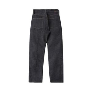 Pantalon en jean unisexe tendance, style vintage, coupe oversize, décontracté, en denim selvedge épais pour hommes – Vente en gros - Product Image 2