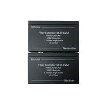 Extender Video Fiber UHD Tanpa Penundaan & Tidak Terkompresi Melalui IP, Transmitter KVM Jarak Jauh Bersertifikasi FCC/CE untuk Layar Profesional
