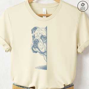 Camiseta OEM ODM con Diseño de Bulldog Inglés Escondiéndose, Camiseta Divertida con Diseño de Perro, Sudadera con Capucha, Taco Dog - Product Image 1