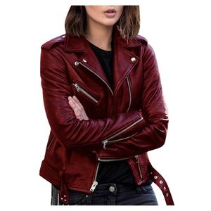 Veste en <span class=keywords><strong>cuir</strong></span> véritable pour femmes, en peau de mouton véritable, vente en gros en Europe et aux États-Unis, veste en <span class=keywords><strong>cuir</strong></span> vintage pour femmes - Product Image 5