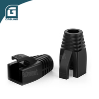 Gcabling - Fundas Protectoras de Goma Gris de PVC de 7,5 mm y 8 mm para Conectores Rj45 CAT5E CAT6 CAT6A