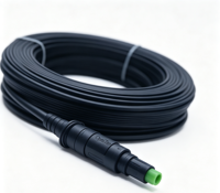 Kabel Patch Fiber Optik Tahan Air FTTH Simplex Dual OptiTap APC Kompatibel G657A2 LSZH IP68 OD:3.0mm/5.0mm Panjang Sesuai Pesanan
