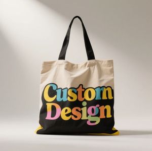 Bolso de Mano de Lona de Algodón con Cremallera, Personalizado con Logotipo y Etiqueta, para Viaje, Casual, para Toda Temporada, Venta al Por Mayor de Fábrica - Product Image 1