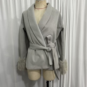 Nouvelle Collection Automne/Hiver : Manteau en Laine Uni Décontracté et Élégant à Col Ample pour Femme – Tendance Mode - Product Image 6