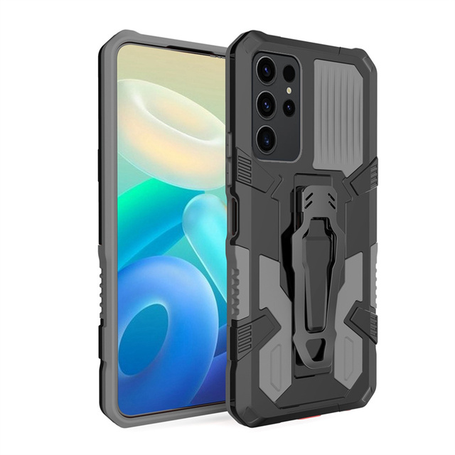 TPU PC Hybrid Armor Design Waterproof Shockproof Mobile Case with Magnetic Belt Clip Shockproof Mobile Case for Redmi 13 4G