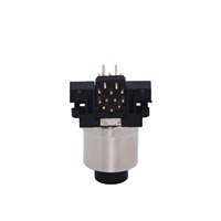 Conector ZL M12A-G12-W Automotriz en Ángulo Recto, Impermeable, Macho para PCB, Contactos de Latón Chapados en Oro para 3-17 Pines