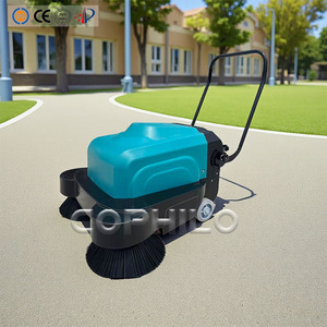 Máy quét đường mini chạy pin, đẩy tay, làm sạch vỉa hè, sàn nhà, đường phố, loại bỏ bụi - Product Image 5