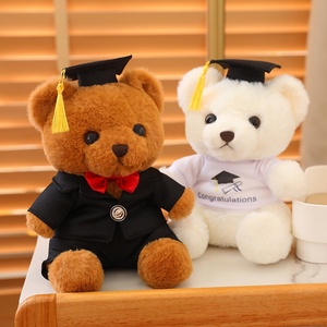 Nuovo Orsetto di <span class=keywords><strong>Peluche</strong></span> per la Laurea con Cappello da Dottore, Orsetto Giocattolo in <span class=keywords><strong>Peluche</strong></span> Transfrontaliero, Orsetto Dottore Piccolo Seduto - Product Image 5