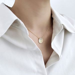 เครื่องประดับแฟชั่น Dylam Daily Wear ทอง 14K ชุบโรเดียม เงินแท้ 925 ประดับเพชรซีกอน 5A จี้ทรงกลม สร้อยคอ งานจิวเวลรี่ชั้นดี - Product Image 3