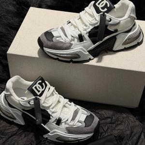 Baskets Homme Style Rétro Dolcegabbana D Respirantes Confortables en Maille PU Décontractées à Lacets pour la Course et l'Augmentation de la Taille - Product Image 1