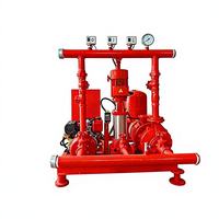 Paquete Completo de Bomba Contra Incendios Diésel Montada Sobre Plataforma |   Doble Tracción Eléctrica + Diésel |   Bomba Jockey + Panel de Control |   UL FM CCCF NFPA20