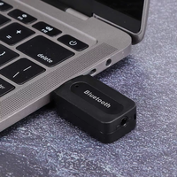 Adaptador USB 2 en 1 con Doble Salida, Adaptador BLE 5.3, Receptor y Transmisor de Música, Adaptador de Audio AUX de 3.5 mm con Doble Salida, Receptor de Música