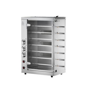 <span class=keywords><strong>Rôtissoire</strong></span> de <span class=keywords><strong>poulet</strong></span> à gaz robuste SS5B avec conception <span class=keywords><strong>verticale</strong></span> et fonction de rotation automatique pour une cuisson uniforme - Product Image 4
