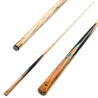 Bâton de queue de billard de haute qualité fait à la main de 145cm avec manche en bois de frêne de 10mm et manchon en carbone pour les joueurs de piscine