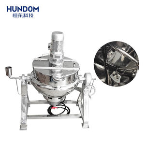 Olla de Cocina de 50L 100L 200L 300L para Calentar Gas Natural o GLP, para Cocinar Frijoles, Salsa de Chile, Hervir Sopa, Olla con Doble Pared - Product Image 1