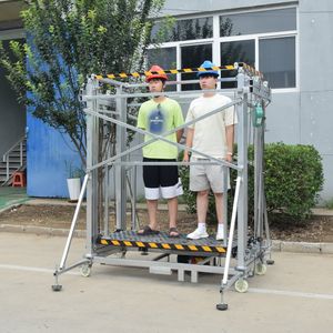 Elevador Elétrico Confiável que Combina Plataforma de Elevação Elétrica e Elevador de Andaime Elétrico Portátil para Construção - Product Image 5