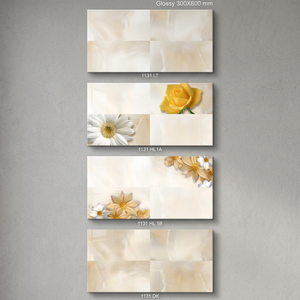 กระเบื้องเซรามิกตกแต่งผนังลายดีไซน์เนอร์ ขนาด 12x24 นิ้ว (30x60 ซม. / 300x600 มม.) สีเบจเข้ม ลายนูน สำหรับตกแต่งภายในและภายนอกบ้าน กระเบื้องปูผนังภายนอก - Product Image 3