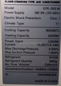Aire Acondicionado Comercial Midea de 10 HP para Auditorio/Gran Salón, 96000 BTU, Enfriamiento Potente, 380V 50Hz 60Hz - Product Image 4