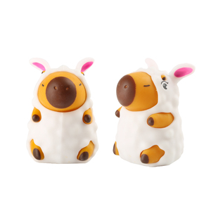 New Design JINFENG OEM TPR <b>Squishy</b> Toys Cute Capybara Dress up DIY Unicorn Stuffed Animal Fidget Toys for Kids Ages 5+ - Product Image 3