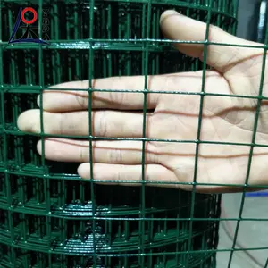 PVC welded mesh fence roll poultry weld mesh chicken cage galvanized welded iron wire net