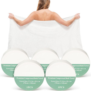 70X140cm Portable Reusable <b>Large</b> Magic Compressed Disposable <b>Towels</b> Compressed Bath <b>Towel</b> for Travel - Product Image 1