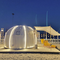 Nouvelle Tente Bulle Transparente Moderne en PC, Dôme Préfabriqué Étanche, Serre Extérieure, Hôtel, Resort, Glamping, Maison