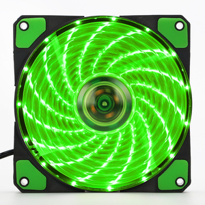 พัดลมเคส LED สีแดงขนาด 12 ซม. 120x120x25 มม. พร้อมไฟ 15 ดวงสำหรับระบายความร้อนคอมพิวเตอร์ - Product Image 3