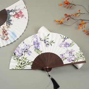 Abanicos de Mano de Bambú con Borlas y Flores Pintadas, Estilo Vintage 2026, Ecológicos, Regalo Empresarial, Souvenir Promocional Likewinner - Product Image 4