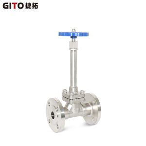 Vanne à opercule longue cryogénique PN40 CF8 à bride avec commande pneumatique et électrique pour l'arrêt et le contrôle de l'eau, du pétrole et du gaz - Product Image 3