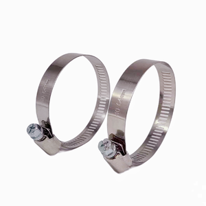 Fascetta stringitubo americana perforata regolabile da 12,7 mm, resistente, in acciaio, con finitura lucida - Product Image 2