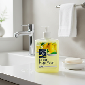 AquaVera Savon liquide pour les mains 500 ml avec ingrédients chimiques-Parfum de citron - Product Image 3