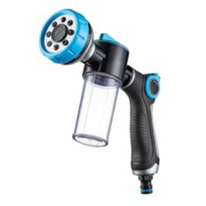 Pistolet multifonctionnel pour lavage de voiture et de jardin Pistolet durable avec bouteille en mousse - Product Image 1