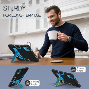 เคสกันกระแทกสำหรับ Lenovo Tab M11 Xiaoxin Pad 11 Moto Pad 2026 Dtab D-51F พร้อมขาตั้ง ซิลิโคน+PC <span class=keywords><strong>แ</strong></span>ข็งแรง ทนทาน บางเฉียบ เหมาะสำหรับเ<span class=keywords><strong>ด</strong></span>็ก - Product Image 3