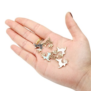 Pendentif en alliage de coccinelle rouge et jaune pour attaches de cheveux, bijoux faits à la main, cadeau DIY - Product Image 4