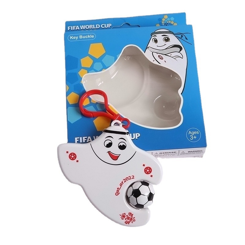 2022 фигурка Кубка футбола Катара талисман веерные принадлежности сувенирная подвеска брелок подарок
