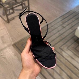 Sandales à talons hauts pour femmes à fines brides, avec boucle en strass, style slingback, talon aiguille, pour soirée - Product Image 6