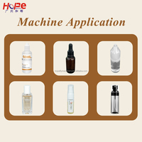 Machine de capsulage remplissante de liquide d'huile essentielle de bouteille potelée de pompe en céramique automatique de 10ml 30ml 60ml