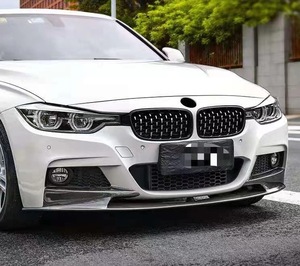 Pour <span class=keywords><strong>BMW</strong></span> F30 F31 3 Series M Sport 2012-2018 Auto pare-chocs avant Spoiler lèvre voiture carrosserie Kit fibre de carbone séparateur inférieur plaque de protection - Product Image 3