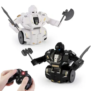 360旋转遥控战斗战斗机玩具战斗遥控机器人带武器