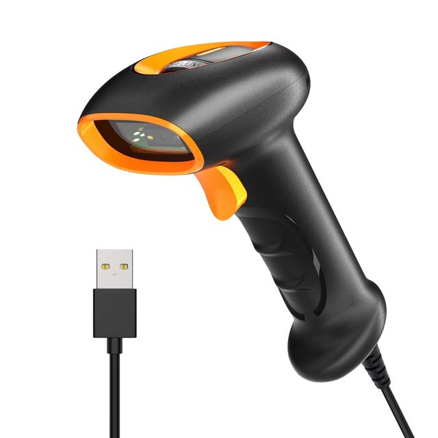 Tinkma Handheld Wireless 1D 2D CMOS Sensor Barcode Scanner USB/PS2 Interface Android Compatible QR Code Reader 150 Scans/sec