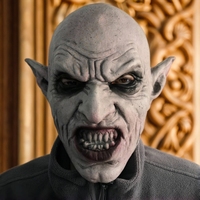 Masque en latex de vampire amusant et original pour Halloween, accessoire de costume et de fête tendance pour festival