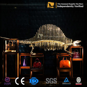 MON <span class=keywords><strong>DINO</strong></span> DS-009 Attrayant Personnalisé Dinosaure Squelette D'or pour L'exposition - Product Image 5