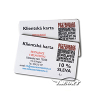Vollfarbdruck Individualisierte Schwarze PVC-Plastik Barcode Geschenk-Mitgliedskarte Mit QR-Code Logo