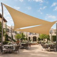 Voile d'ombrage rectangulaire en HDPE tissé sur mesure pour patio commercial, pergola, terrasse de restaurant, résistante aux UV, au design moderne, pour extérieur