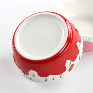 ถ้วยเซรามิกสำหรับใช้ในครัวเรือนดีไซน์แบบสตรอเบอร์รี่เป็นมิตรต่อสิ่งแวดล้อมสำหรับซอสถั่วเหลืองมัสตาร์ดร้านอาหารขนมหวานไอศครีม - Product Image 5
