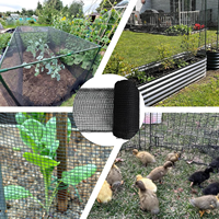 Clôture de jardin en plastique, clôture temporaire, barrière pour animaux, chien, cerf, poulet, volaille, lapin, noir 5 x 65 pieds