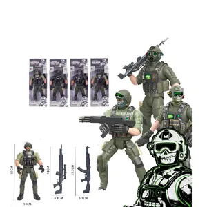 1/6 사용자 정의 수집 플라스틱 SWAT 팀 액션 피규어 남여 공용 교육 애니메이션 군인 군사 육군 놀이 세트
